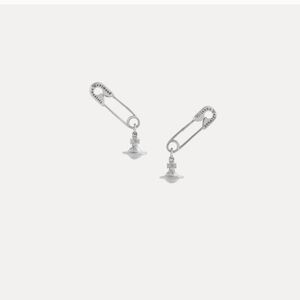 Vivienne Westwood Silver Safety Pin Earrings
